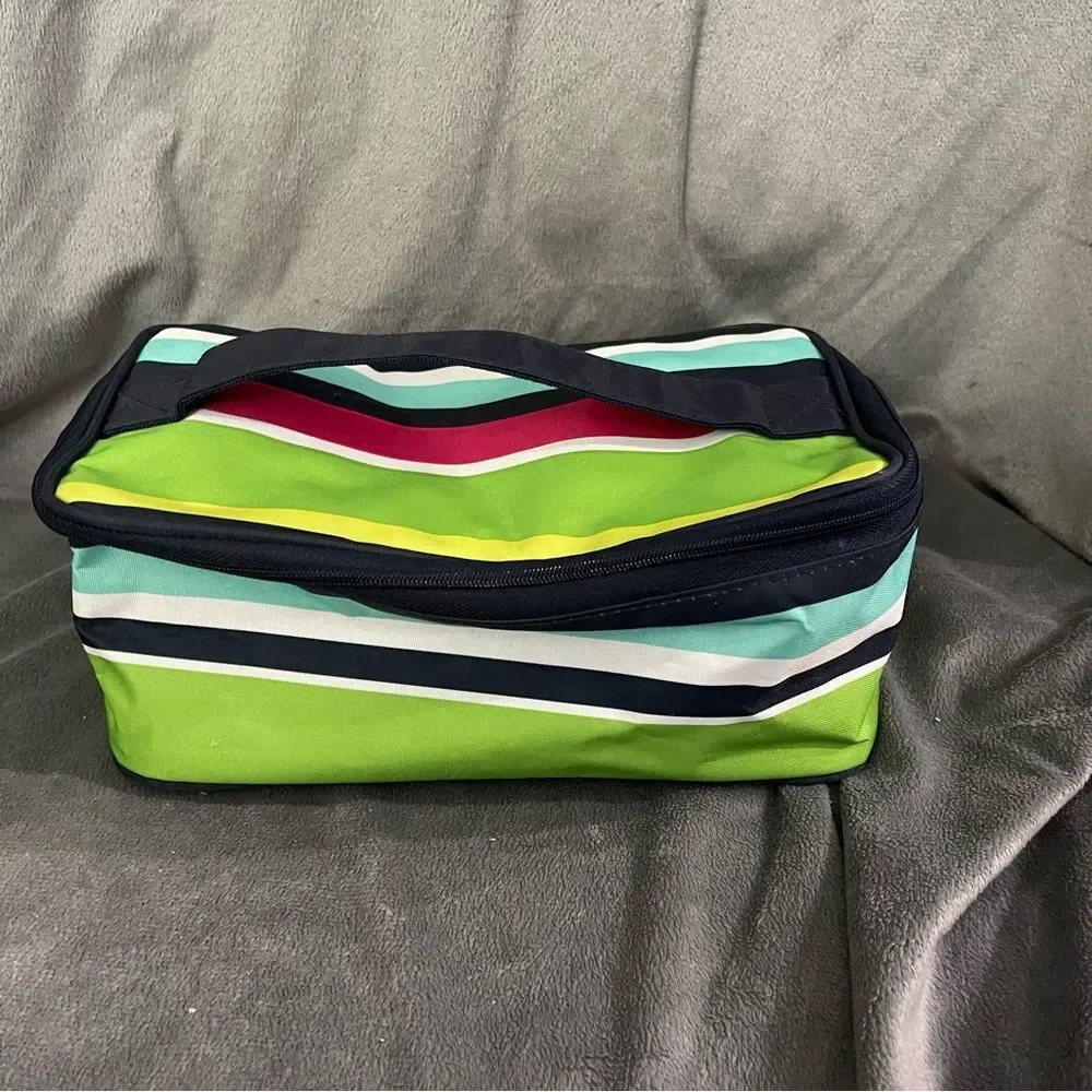 Thirty-One Glamour Case in Preppy Pop Travel Makeup Bag